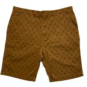 Brooklyn Cloth Cactus The Twill Short Stretch Golden Brown Chino Shorts Size 40